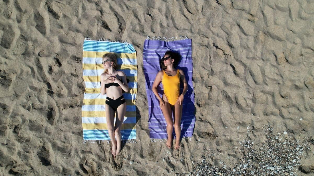 HAVLULAND Turkish Beach Towels Oversized Bath Towel 72"x40"